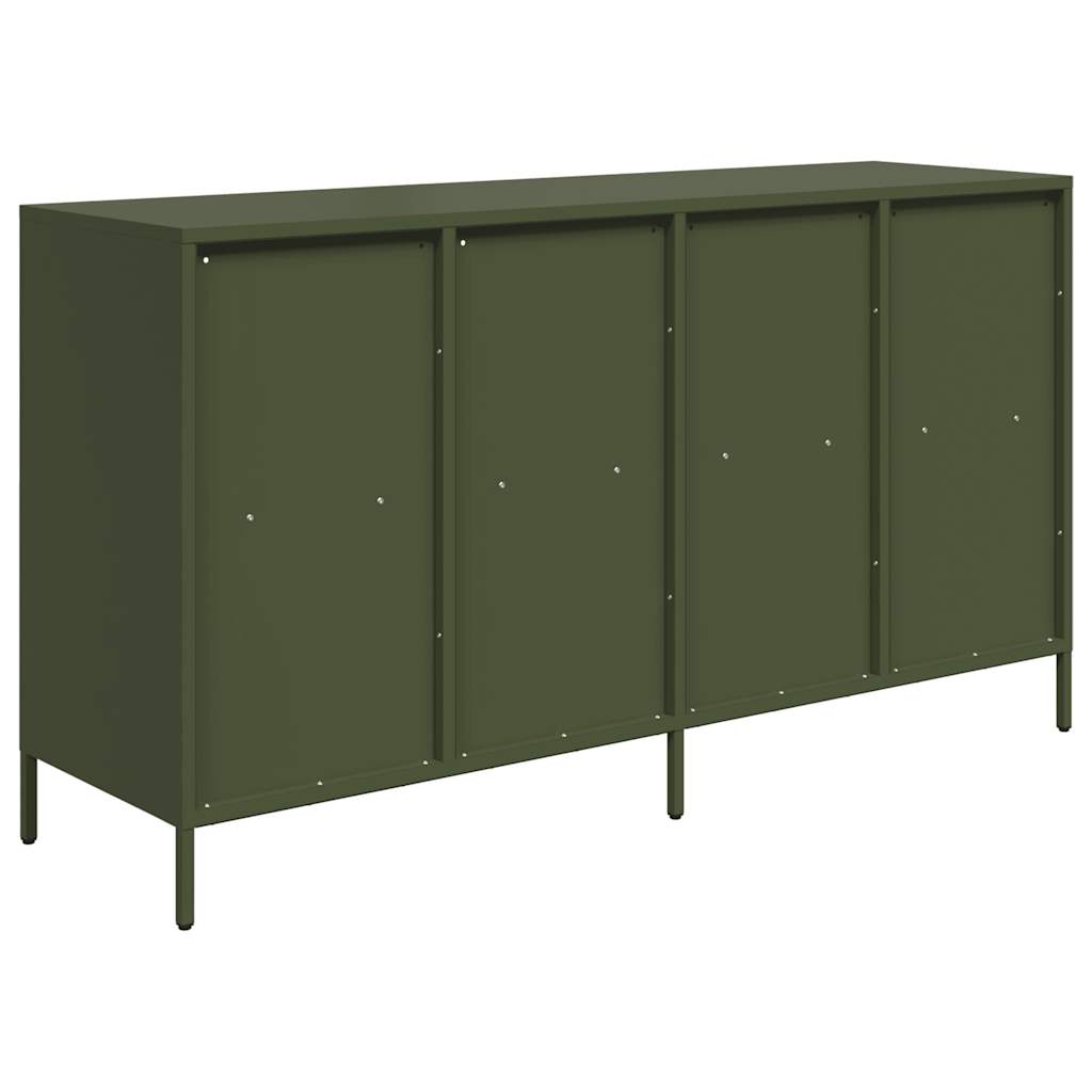 Sideboard Olive Green 135x39x73.5 cm Cold-rolled Steel